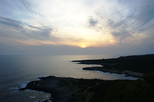 Portoselvaggio-abendstimmung bucht