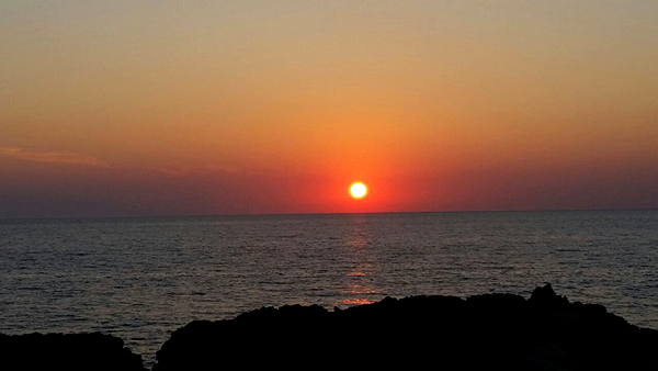 Mosaiche-sonnenuntergang